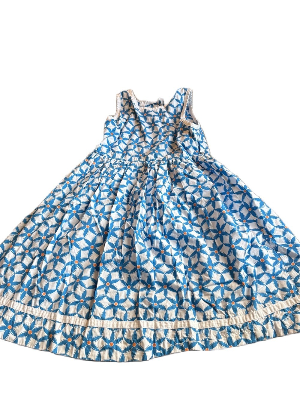Lilly Pulitzer Dexter Blue Starfruit Dress Floral Sz 7 Kids Dress Floral